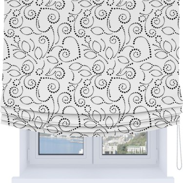 Римская штора Soft с мягкими складками, «Точечный узор»