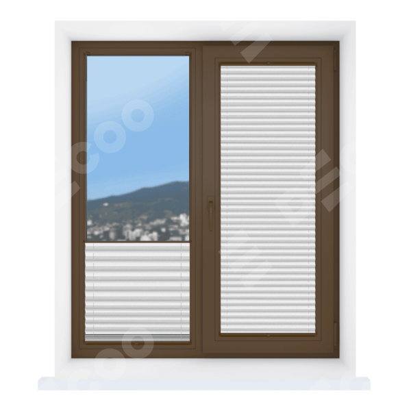 Штора плиссе ткань Виват белый