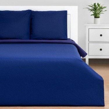 Постельное бельё Этель 1.5 цвет синий, 143*215 см, 150*214 см, 70*70 см - 2 шт, поплин